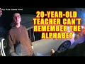 Bodycam DUI Arrest - 20-Year-Old Teacher Can't Remember the Alphabet