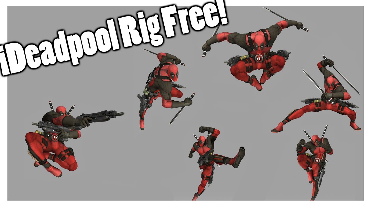 Deadpool rig *free* 😍 // Gratuito | animacion y rigging online 😉 ...