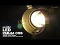 Светодиодный LED театральный прожектор EUROLITE PAR-64 Spot Long with cable sil