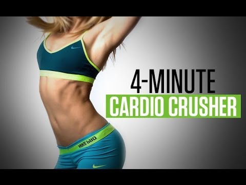 World's Fastest HIIT WORKOUT (Quick 4 Minute CARDIO CRUSHER!!)