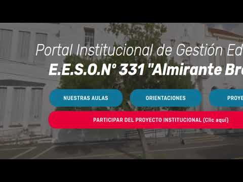 Portal Institucional EESO Nº 331 (Características)