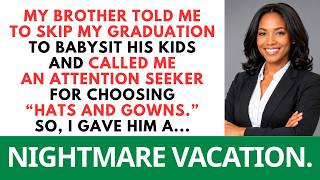 My brother told me to SKIP my GRADUATION to babysit his kids... |Hawthorn Stories
