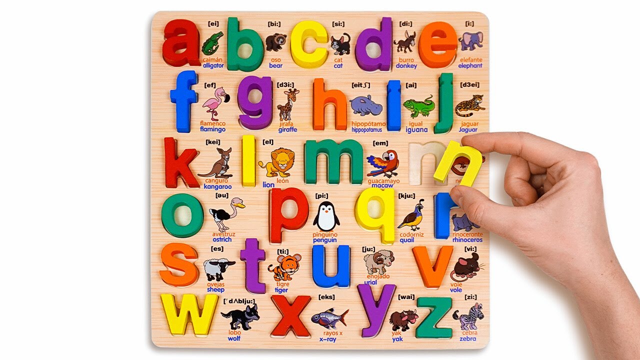 Learn Alphabet, Colors, Numbers & Animals 🧩🔤 Fun Educational Puzzles for Kids