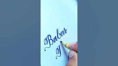 handwriting | how to write with cut marker 604 #handwriting #howtowrite #cutmarker #babarazam