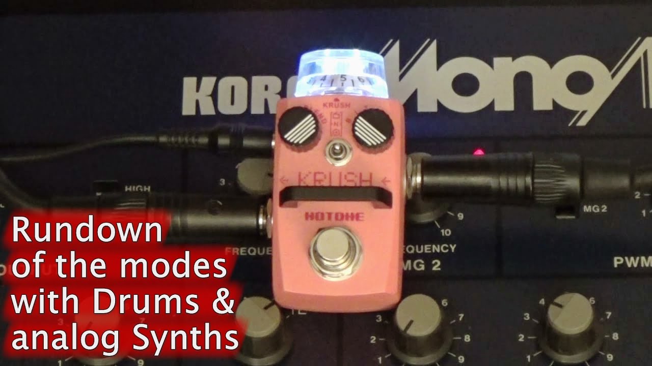 ギター Hotone Krush Amazon.com: Hotone Krush Bitcrusher Sampler Guitar Effects