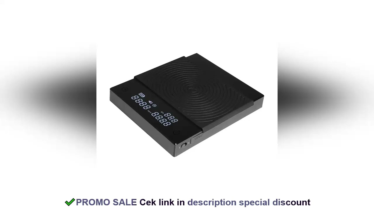 TIMEMORE Basic 2 Black Mirror Pour Over Coffee Scale flow rate display Auto Timer digit Kitchen Food