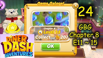 C8 E11~15 - One of the best farming stage!!! C8 E13(Diner Dash Adventure - DinerTown Inn = Part 24)