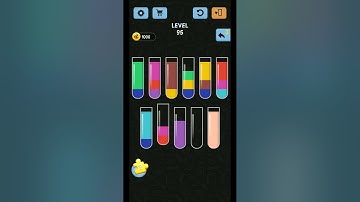 Water Color Sort Level 95 Walkthrough Solution iOS/Android | user help | #watercolor#shorts#level95