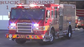 Las Vegas Fire & Rescue *NEW* Engine 201 Responding 1/16/2026