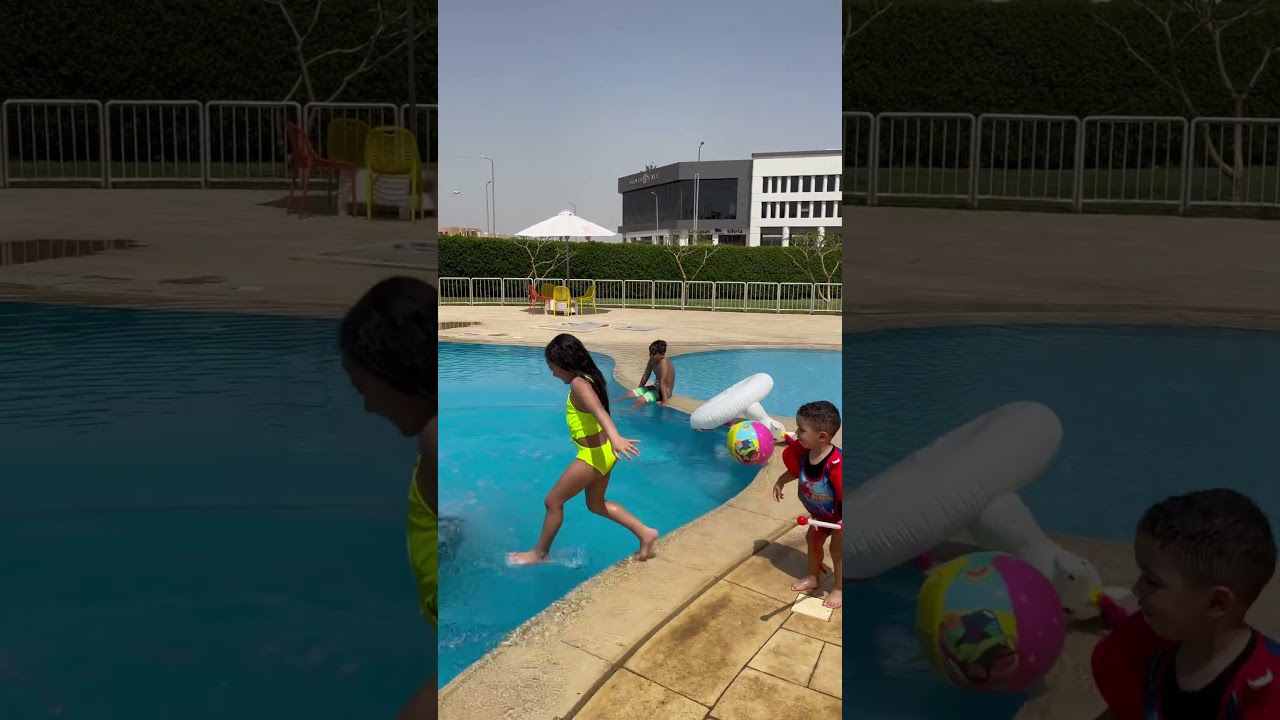 Splash Battle! 💦 YoYo, Maya & Selim in the Pool!