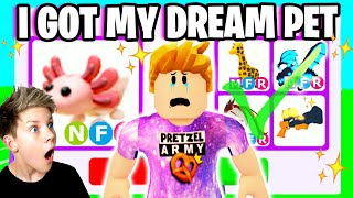 I Got My Dream Pet In Roblox Adopt Me Trading Axolotls