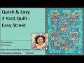 Quick and Easy 3 Yard Quilts Easy Street