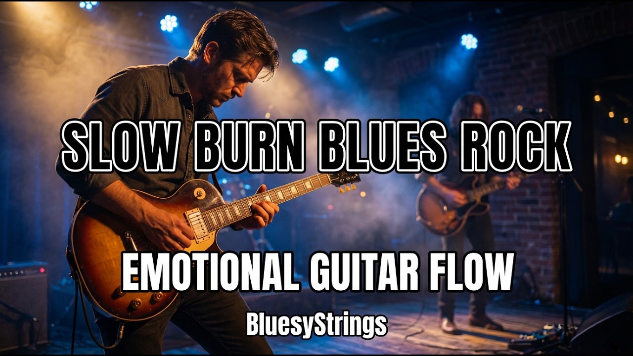 Slow Burn Blues Rock Instrumental | Emotional Electric Guitar Flow