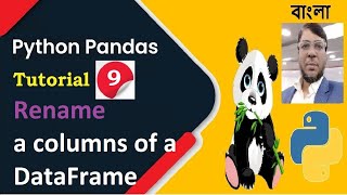 Python Pandas Tutorial 9 : Rename a columns of a DataFrame | Aksadur | Bangla Wealth