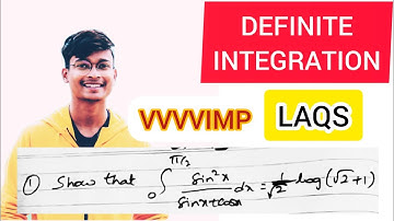 show that Integral 0 to π/2 sin²x/sinx+cosx dx = 1/√2 log (√2+1)