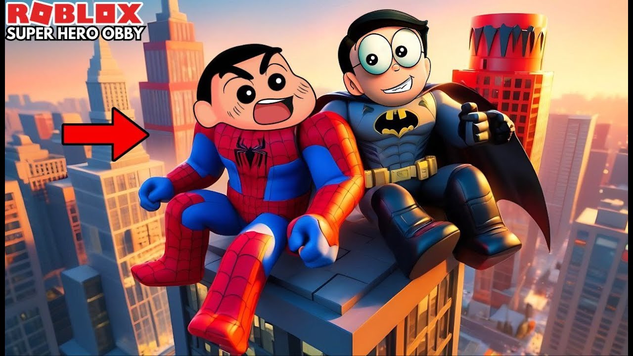 Shinchan and Nobita Become Super Hero's Roblox Gameplay in Tamil | SHINCHAN AND NOBITA