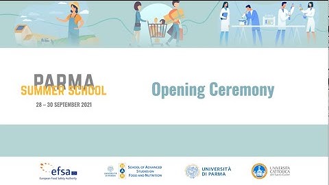 PARMA SUMMER SCHOOL 2021: OPENING CEREMONY - DANIELE DEL RIO