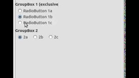 QtQuick.Controls example, RadioButton and GroupBox