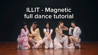 ILLIT - Magnetic full dance mirrored tutorial minakdance