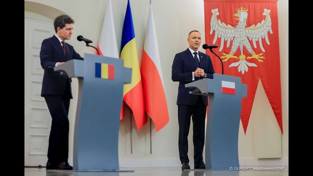 Pałac Prezydencki | Spotkanie Prezydentów Polski i Rumunii z przedstawicielami mediów