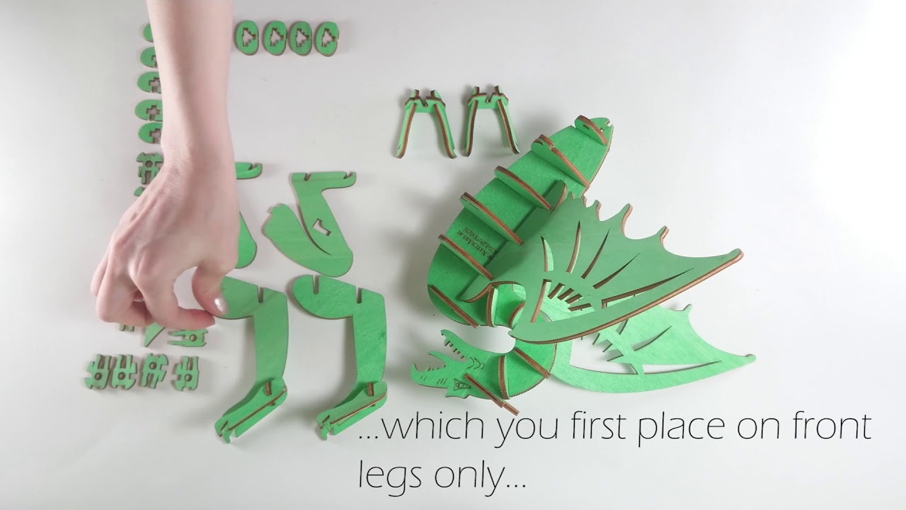 LJUBLJANA DRAGON 3D PUZZLE TUTORIAL by NATURART - YouTube