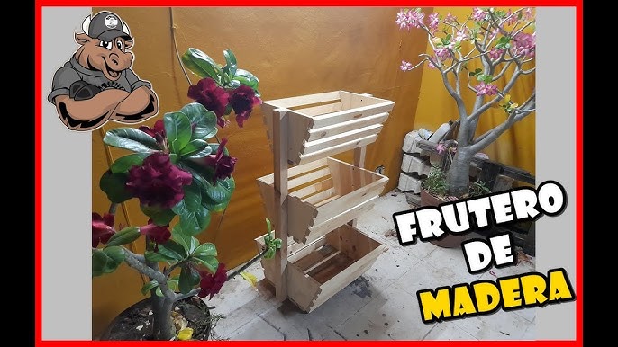 Como Hacer un FRUTERO Y VERDULERO de madera muy fácil 