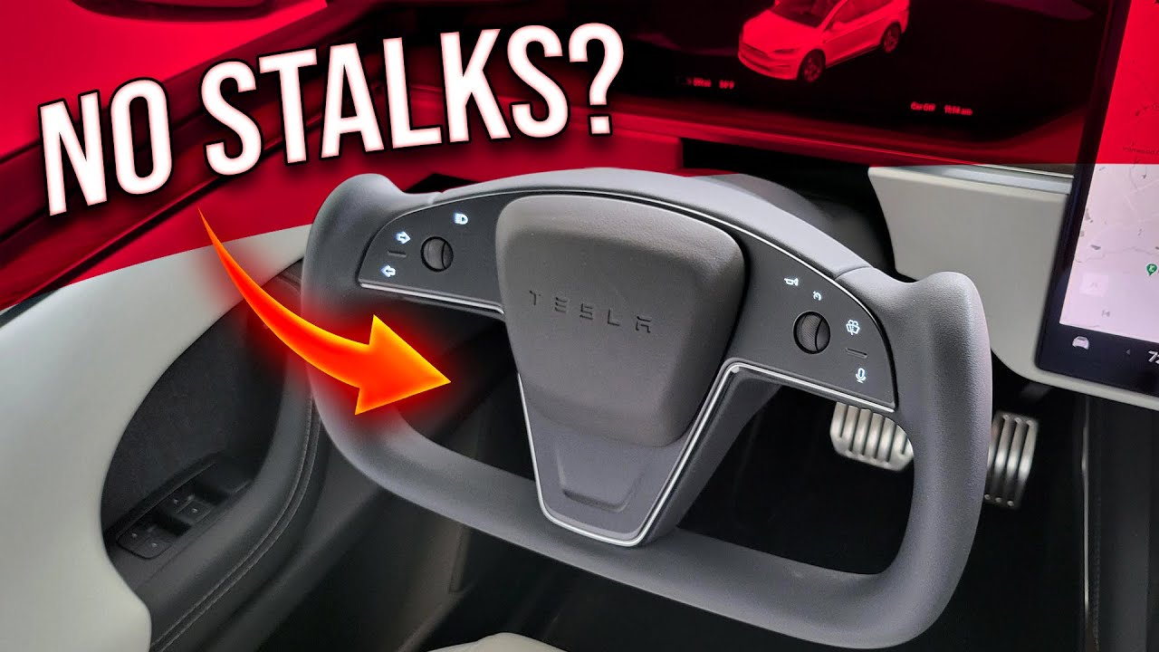 How To Drive Tesla Refresh Model S and X Yoke With NO Stalks! YouTube