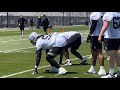 Las vegas raiders rookie minicamp highlights third round pick t dj glaze