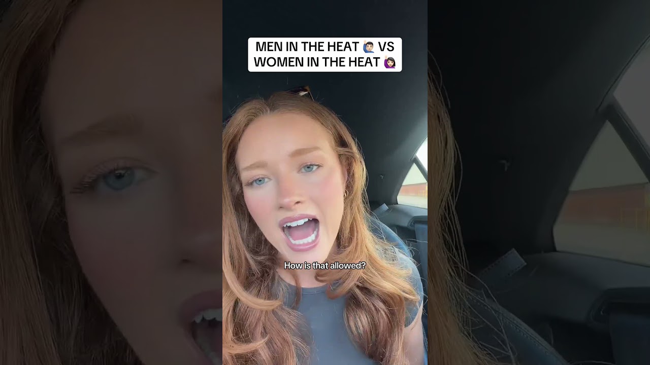 MEN IN THE HEAT 🙋🏻‍♂️ VS WOMEN IN THE HEAT 🙋🏻‍♀️ #heat #menvswomen #topsoff #clothing #women