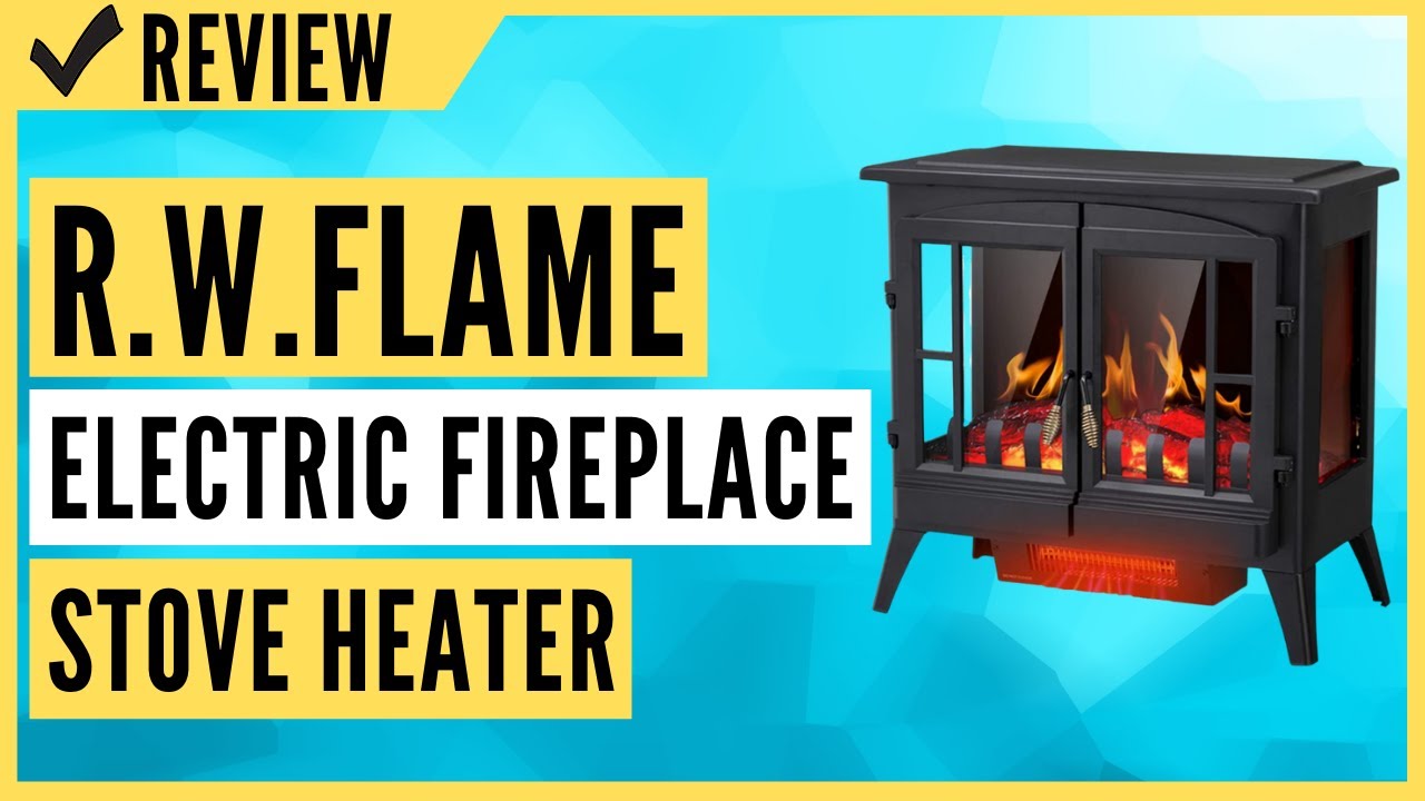 R.W.FLAME Electric Fireplace Infrared Stove Heater, 23" Freestanding