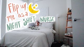 Nursing Days in the life: Work a night shift & flip with me after my first four in a row...