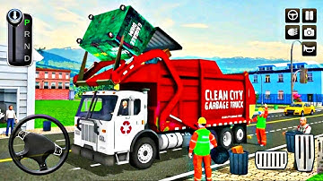Garbage Truck Driver Simulator 2020 - Dump Truck Collecting Trash - Android Gameplay