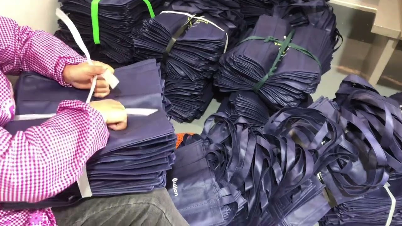 Fashion non woven long handle bag