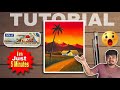 5 Minutes Main Painting Sikho😱/ Sunset Painting Tutorial/ Poster Colour Painting 