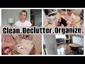 GET IT ALL DONE WITH ME | Declutter, Clean &amp; Organize My Home (Laundry Room + Girls Room Reset) 4K