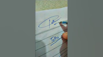Talha request don#beautifulsignature #youtubeshorts #YouTube #signature