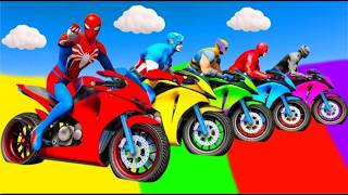 Extreme Motor Dirt Bike Race - Superhero Impossible GT Stunts Racing 3D | PC and Android Gameplay screenshot 5