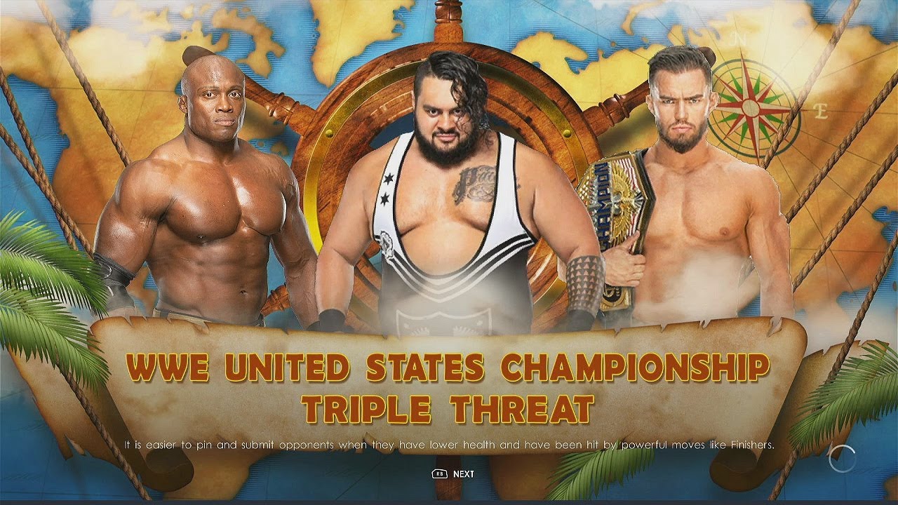 (WWE 2K22)  WWE  Backlash 2023  - Austin Theory (c) vs Bobby Lashley vs Bronson Reed