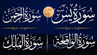 Surah Yaseen, Surah Rahman, Surah Waqiah, Surah Mulk, Relaxing Voice, Recitation Quran