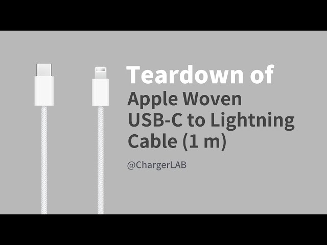 Standard iMac Cable | Teardown of Apple Woven USB-C to Lightning Cable (1 m)