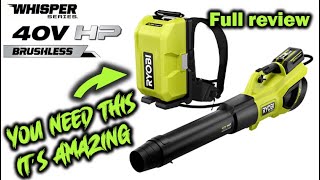 Ryobi's New Super Backpack Blower [must watch]