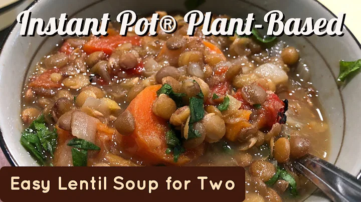 Instant Pot Easy Lentil Soup for Two