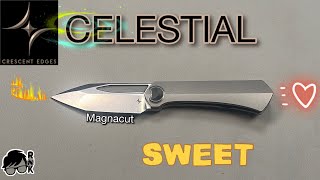 This is heavenly… no, seriously. It is a Crescent Edges Celestial knife. This is a fun review!