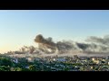 Пожар после взрывов в Бердянске 12.06.22
