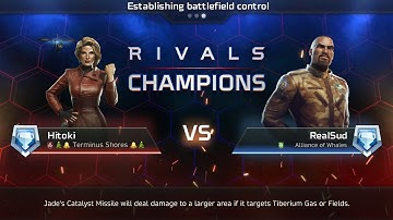 C&C Rivals - Hitoki (N) vs RealSud (G) - Battle for 15:0 Rivals Champions!