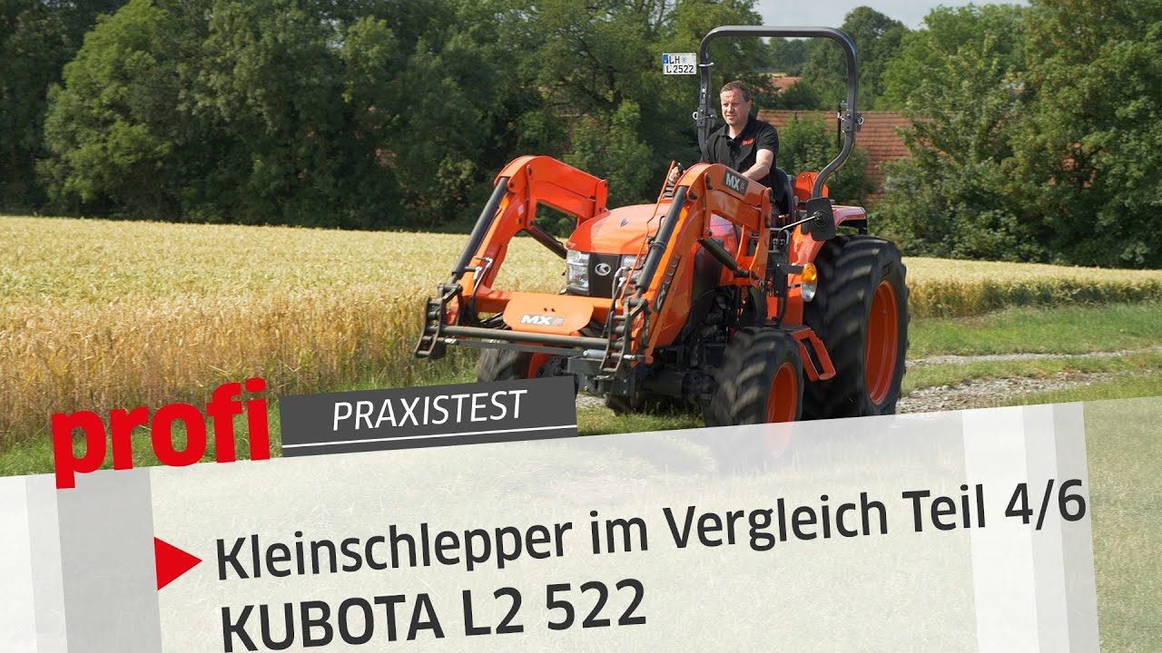 Kleinschlepper im Vergleich Teil 4/6: KUBOTA L2 522 | profi #Praxistest