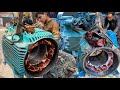 Incredible 2 mechanics rewinding 500 hp  submersible motor  glorious restoration