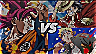 Goku VS Luffy & Naruto- Wahran x Шома тигр | [Edit/Wis]