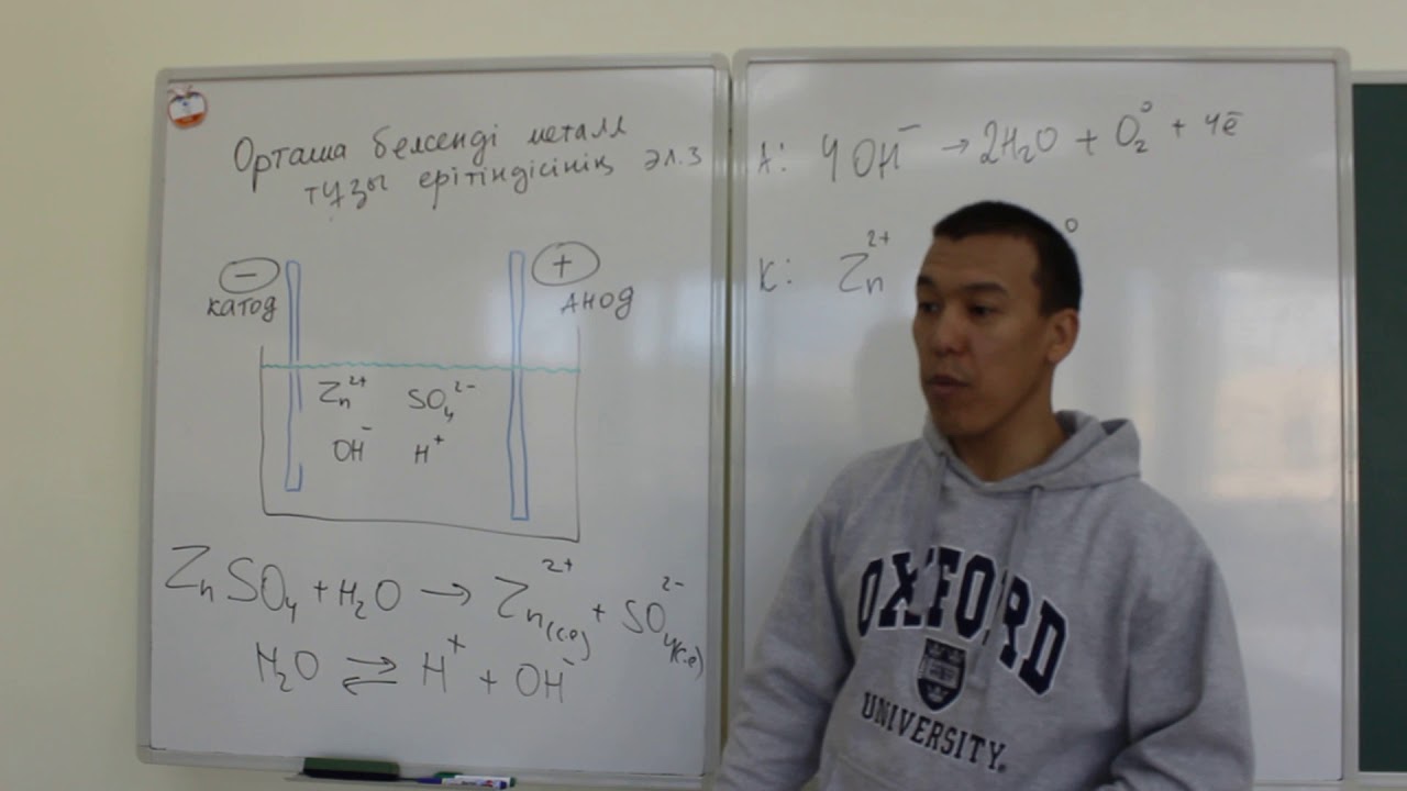 Орташа белсенди металл т?зы ерітіндісіні? электролизі. - YouTube