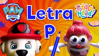 🐾 PAW PATROL🐾 Marshall y Purencia enseñan LA LETRA P - VIDEO PARA NIÑOS DE 3 A 4 años